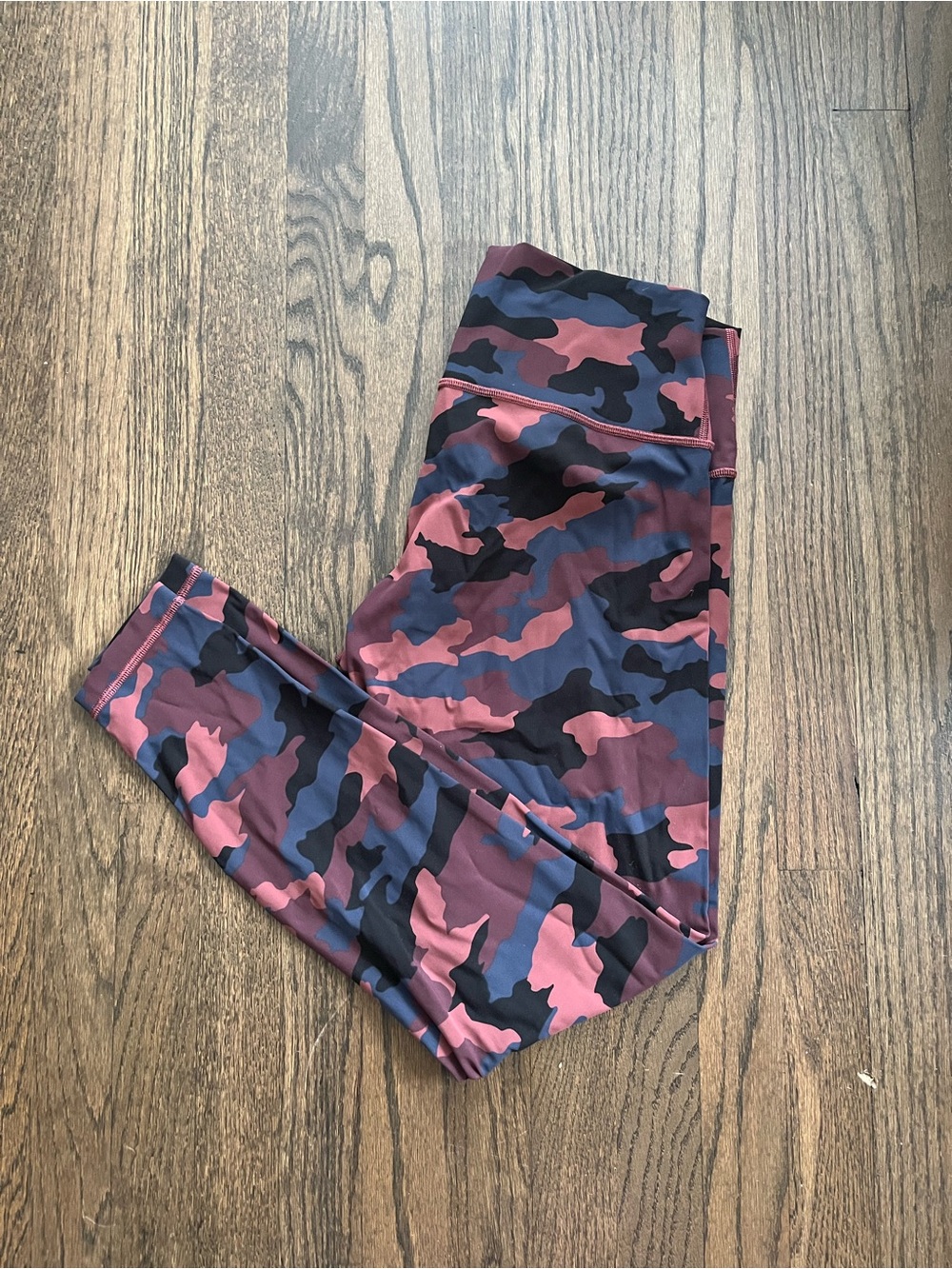 lululemon athletica Pink & Blue Camo Leggings